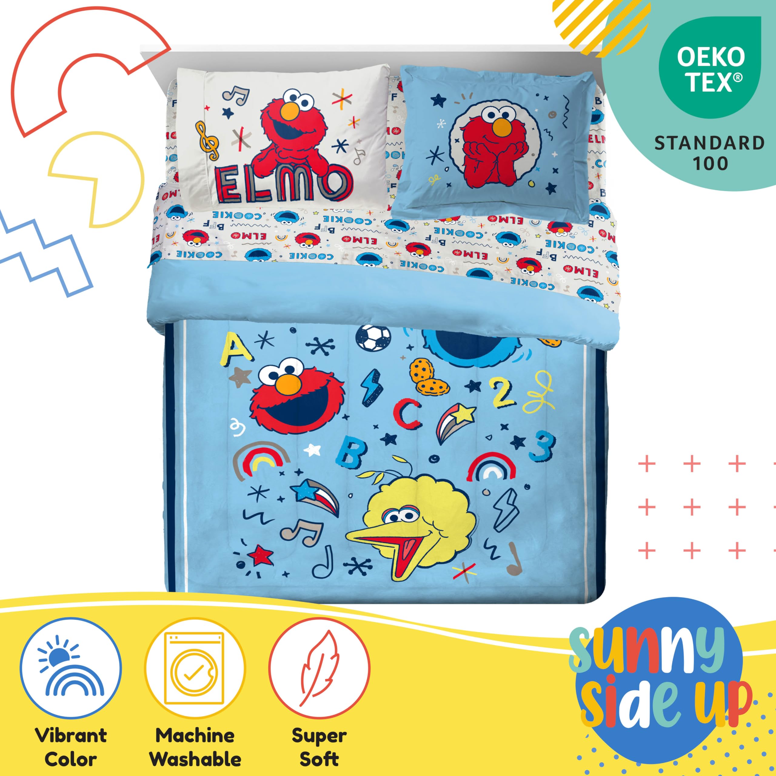 Amazon.com: Sesame Street Full Comforter Set – 7 Piece Kids